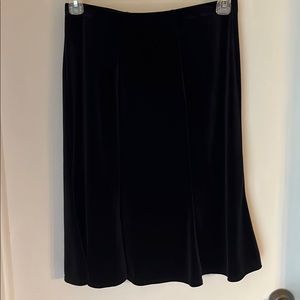 Velvet panel skirt